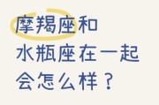 水瓶座会喜欢摩羯座吗_相处难点与甜蜜点