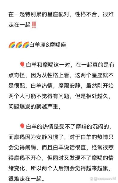 白羊和摩羯吵架谁厉害_白羊摩羯冷战多久会和解