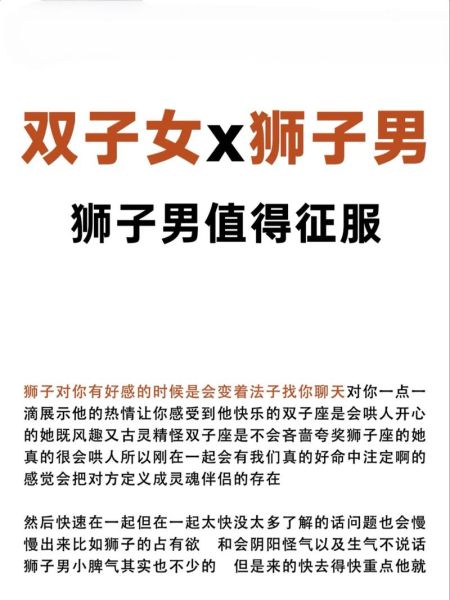 狮子男和双子女离婚原因_狮子男双子女还能复合吗