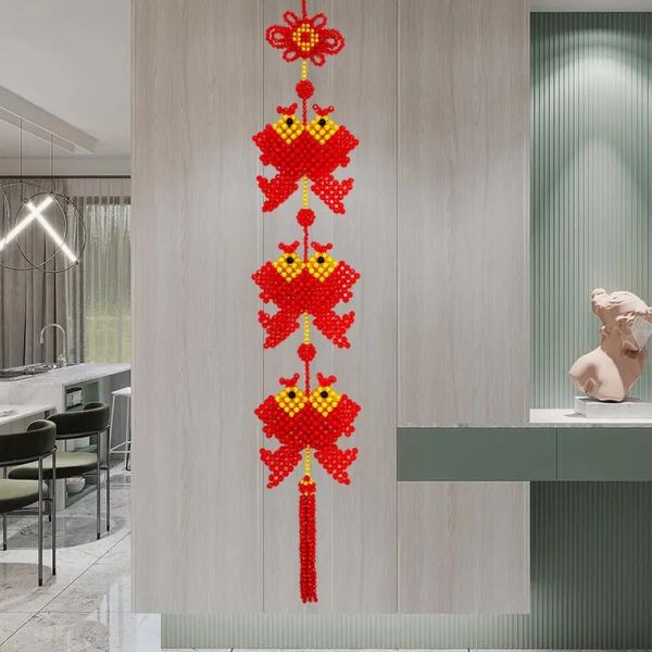 串珠双鱼挂件图解_新手怎么做