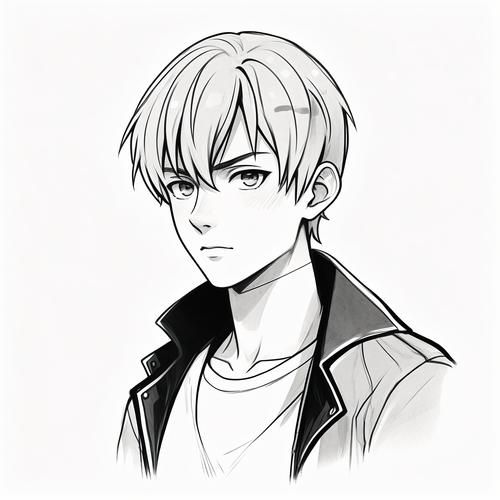 魔羯座男生简笔画可爱_怎么画才萌