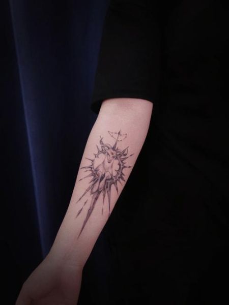 纹身魔羯图案含义_魔羯纹身适合纹在哪里