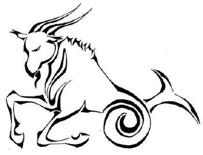 魔羯怎么画_魔羯座简笔画步骤