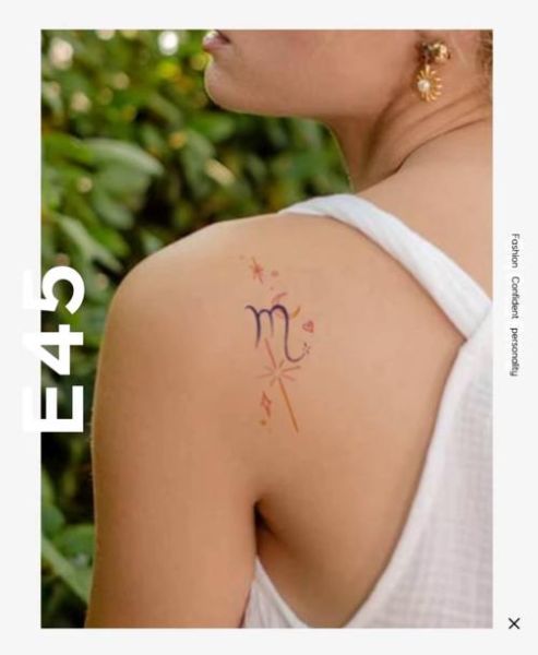 天蝎座纹身图案女生_适合小臂还是后背