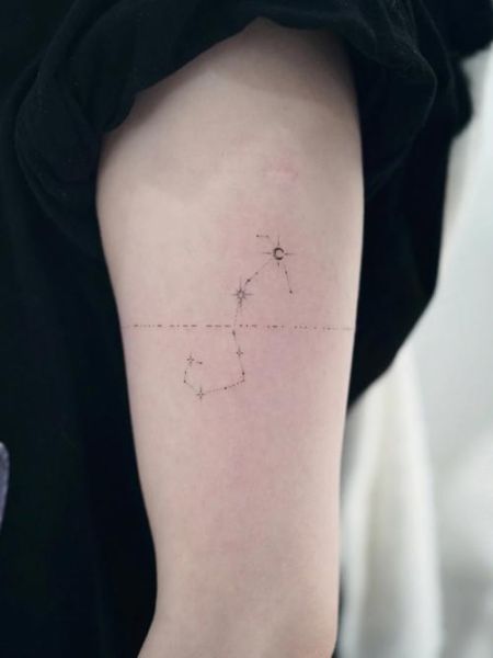 天蝎座纹身图案女生_适合小臂还是后背