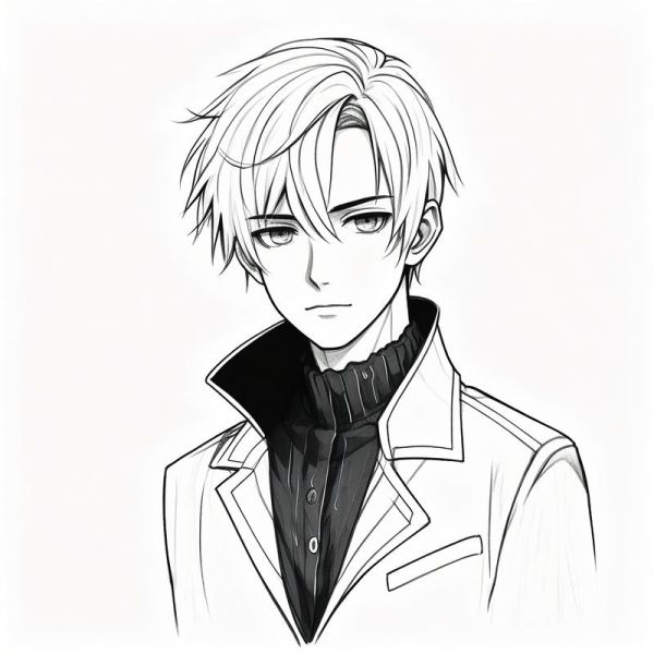 魔羯座男动漫人物绘画技巧_如何画出冷酷气场