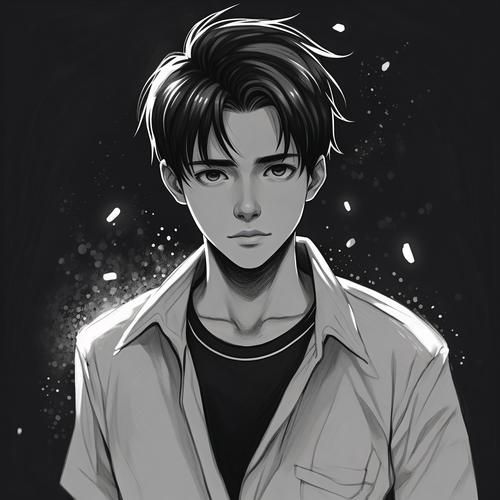 天蝎座男生插画_如何读懂他的神秘眼神