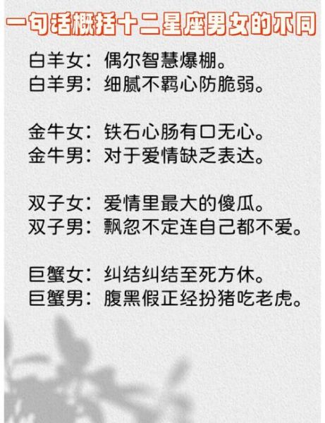 双子女和双子男的区别_如何区分