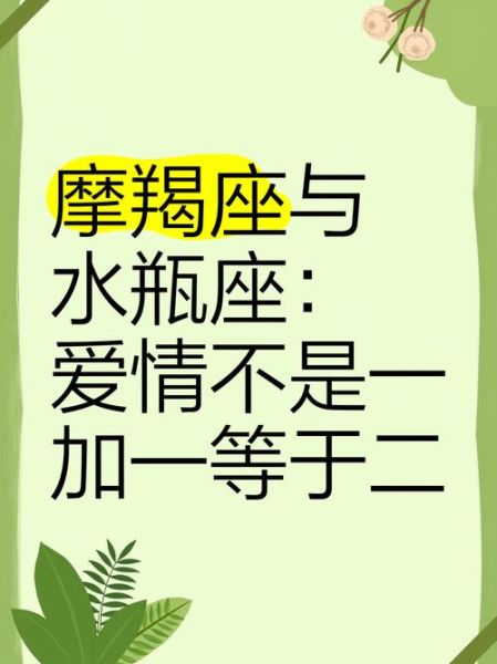 摩羯座水瓶座合得来吗_如何相处更长久