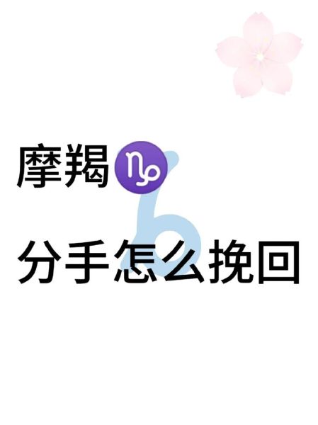 魔羯座如何挽回前任_魔羯座分手后还能复合吗