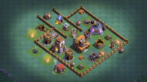 部落冲突4本双鱼阵怎么摆_4本最强防守阵型推荐