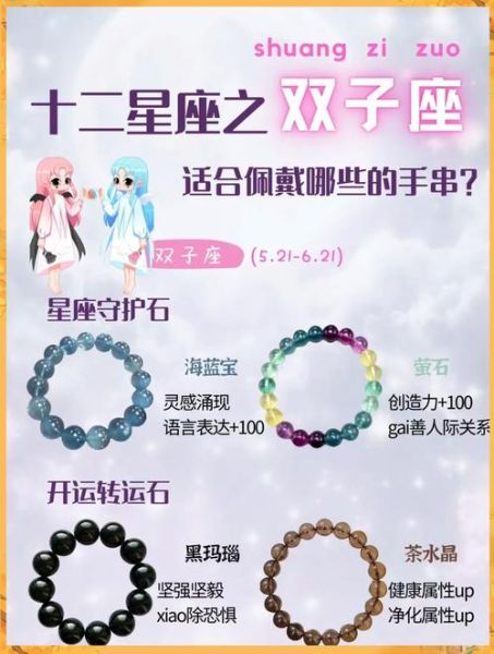 双子座女生幸运物品有哪些_双子女戴什么最旺运